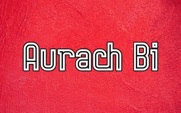 Aurach Bi: Retro Clean Display Font