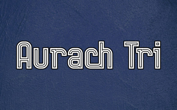 Aurach Tri: A Retro-Clean Display Font Built for Impact