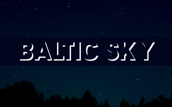 Baltic Sky: A Distinctive Display Font for Expressive Visual Communication