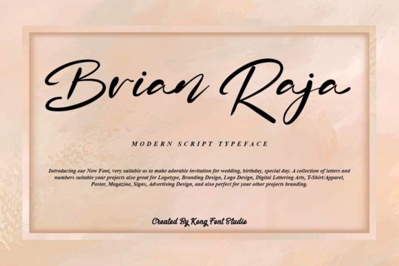 Brian Raja: A Playful Handwritten Font for Modern Design