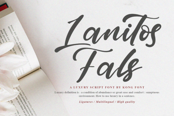 Lanitos Falls: A Playful Handwritten Font for Crafters and Designers