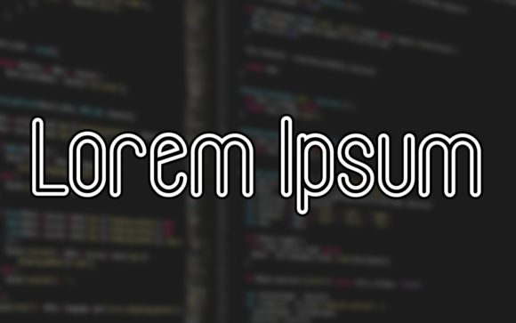 Lorem Ipsum Font