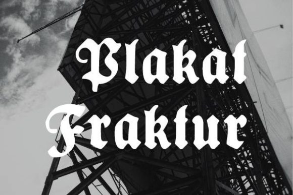 Plakat Fraktur: A Bold Gothic Typeface for Distinctive Visual Authority