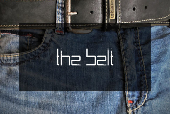 The Belt: A Bold, Dashed Display Font