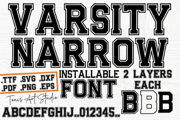 Varsity Narrow: Bold, Clean, Timeless