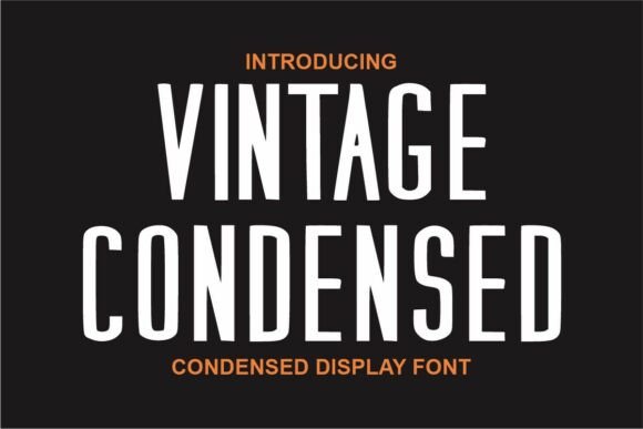 Viintage Condensed: Bold, Worn, and Unmistakably Vintage